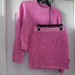 DKNY Kids Pink Sweater and Skirt Set - size 7 NWT